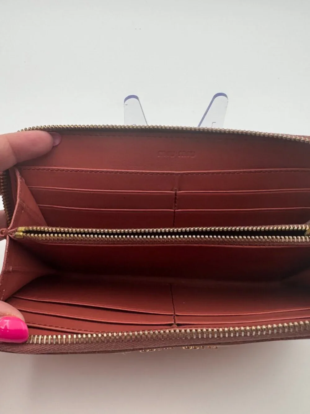 Miu Miu Crocodile Zipper Wallet